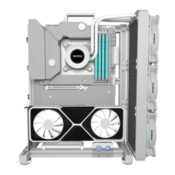 DIY Игровой шкаф ITX MATX ATX Открытый корпус компьютера Рама Алюминиевый сплав Настольный портативный ПК Стойка DIY Персонализированное шасси