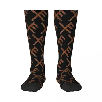 God Of War Runes 10 Чулки для взрослых Графические винтажные контрастные цветные носки Юмор Графический стиль INS Компрессионные носки