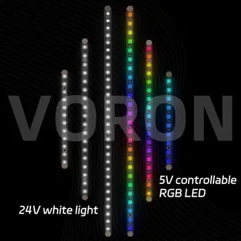 Модернизированная светодиодная лампа 5 В RGB для Voron 158 / 270 / 370 мм 3D-принтер Daylight-PCB Улучшенная замена светодиодной ленты Brighten