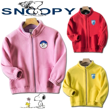 Новые детские куртки Snoopy Модный тренд Верхняя одежда для мальчиков и девочек Шейкер Мультфильм Анимация вокруг детских курток