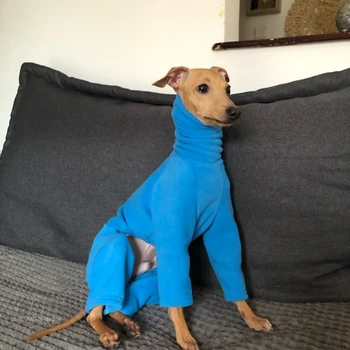  Одежда для собак с высоким воротником в зимнем теплом флисовом пальто для собак подходит для красивой итальянской маленькой собачьей одежды