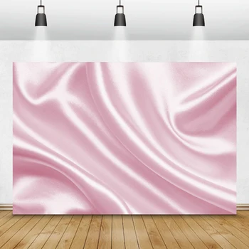 розовые шелковые фоны для фотографии Текстура поверхности поверхности атласной ткани Бесшовный новорожденный ребенок Фото фон Фотостудия